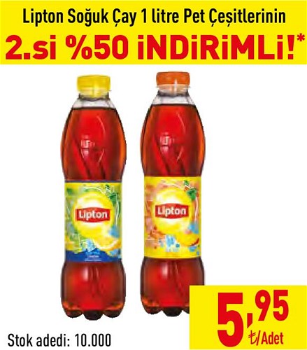 Lipton Soğuk Çay 1 litre Pet Çeşitleri image