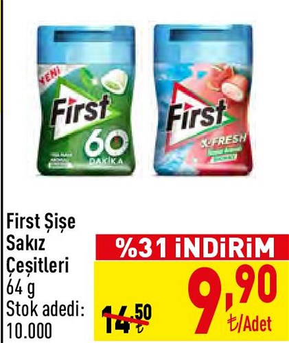 First Şişe Sakız Çeşitleri 64 g image