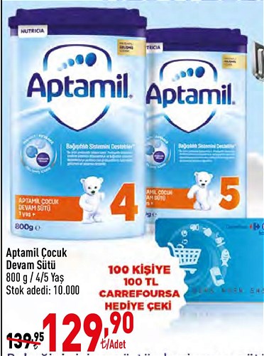 Aptamil Çocuk Devam Sütü 800 g 4/5 Yaş image