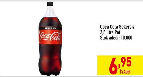 Coca Cola Şekersiz 2,5 l Pet image