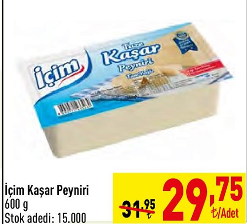 İçim Kaşar Peyniri 600 g image