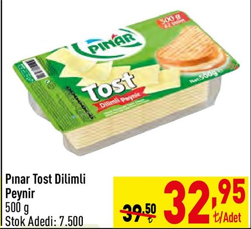 Pınar Tost Dilimli Peynir 500 g image