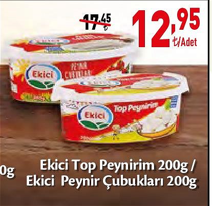 Ekici Top Peynirim 200 g/Ekici Peynir Çubukları 200 g image