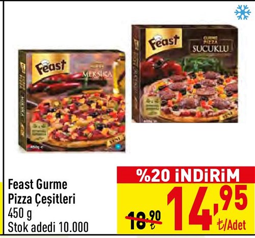 Feast Gurme Pizza Çeşitleri 450 g image