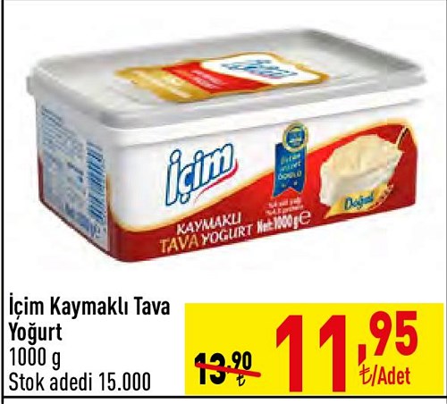 İçim Kaymaklı Tava Yoğurt 1000 g image