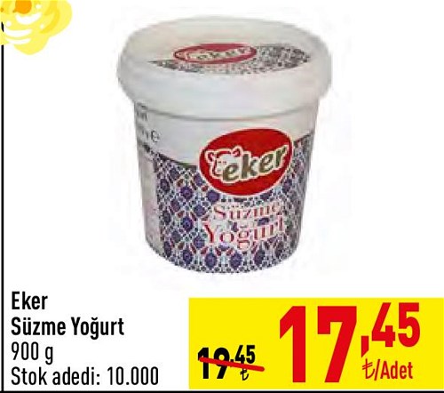 Eker Süzme Yoğurt 900 g image