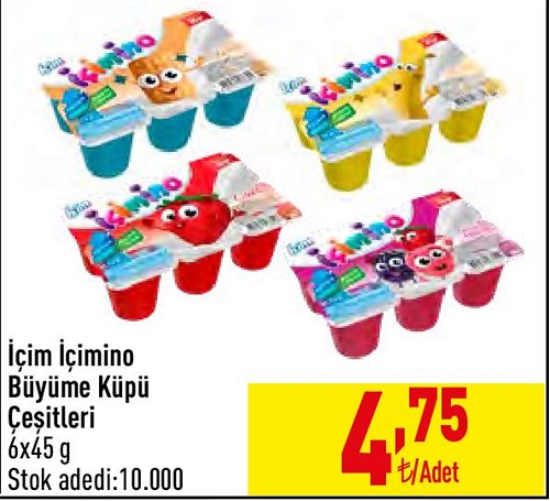 İçim İçimino Büyüme Küpü Çeşitleri 6x45 g image