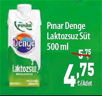 Pınar Denge Laktozsuz Süt 500 ml image