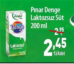 Pınar Denge Laktozsuz Süt 200 ml image