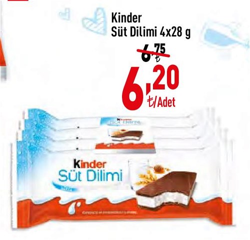 Kinder Süt Dilimi 4x28 g image