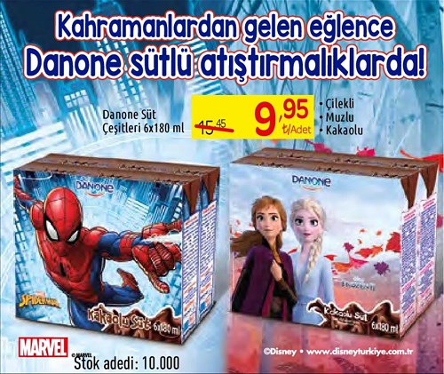 Danone Süt Çeşitleri 6x180 ml image