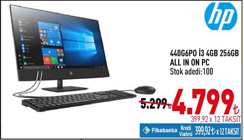 Hp 440G6PO İ3 4 GB 256 GB All In On Pc image