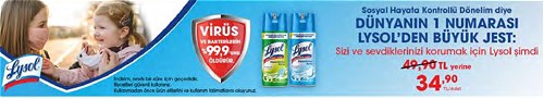 Lysol Dezenfektan Sprey image