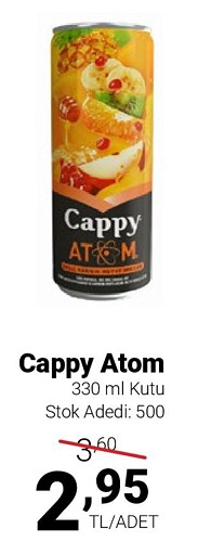 Cappy Atom 330 ml Kutu image