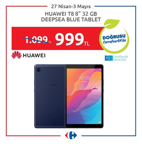 Huawei T8 8" 32 GB Deepsea Blue Tablet image