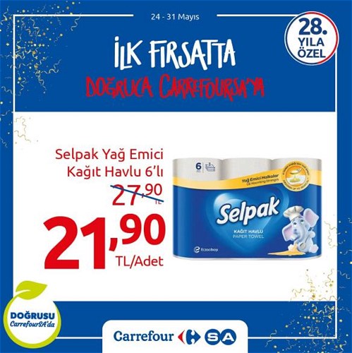 Selpak Yağ Emici Kağıt Havlu 6'lı | İndirimde Market