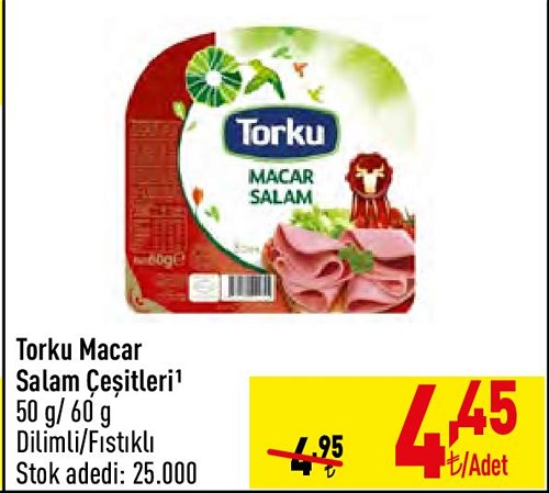 Torku Macar Salam Çeşitleri 50 g/40 g image