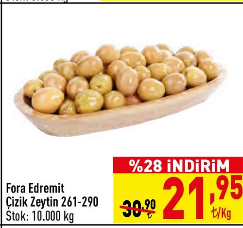 Fora Edremit Çizik Zeytin 261-290 kg image