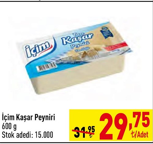 İçim Kaşar Peyniri 600 g image