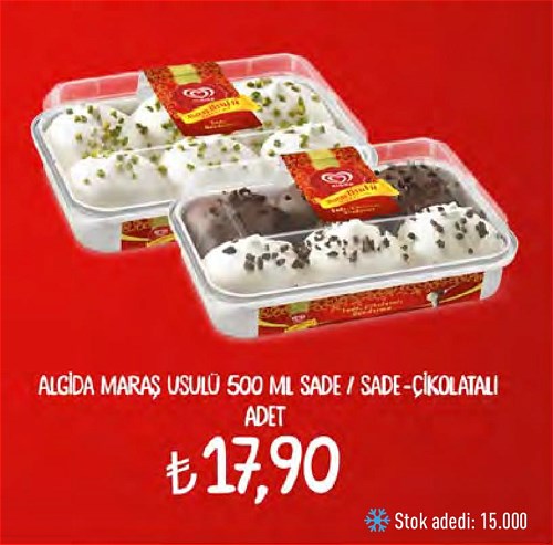 Algida Maraş Usulü 500 ml Sade/Sade-Çikolatalı  image