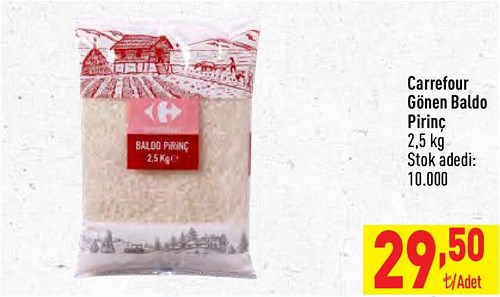 Carrefour Gönen Baldo Pirinç 2,5 kg image