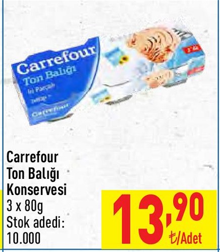 Carrefour Ton Balığı Konservesi 3x80 g image