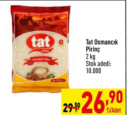 Tat Osmancık Pirinç 2 kg image