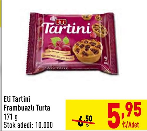 Eti Tartini Frambuazlı Turta 171 g image