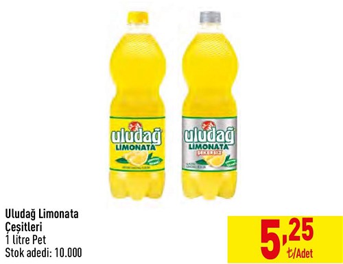 Uludağ Limonata Çeşitleri 1 l Pet image