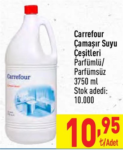 Carrefour Çamaşır Suyu Çeşitleri 3750 ml image