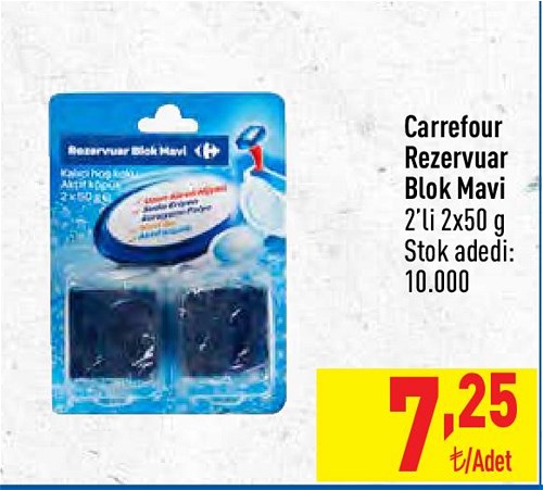 Carrefour Rezervuar Blok Mavi 2'li 2x50 g image