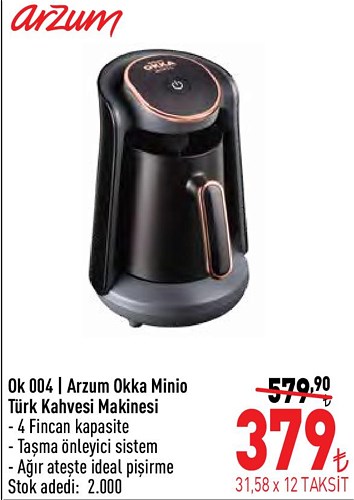 Arzum Ok 004 Arzum Okka Minio Türk Kahvesi Makinesi image