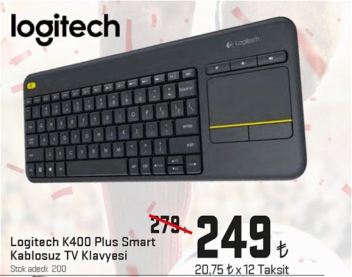 Logitech K400 Plus Smart Kablosuz Tv Klavyesi image