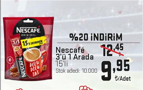 Nescafe 3'ü 1 Arada 15'li image