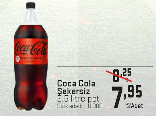 Coca Cola Şekersiz 2,5 l Pet image