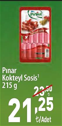 Pınar Kokteyl Sosis 215 g image