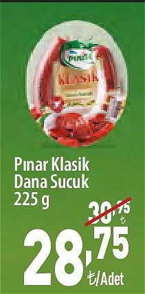 Pınar Klasik Dana Sucuk 225 g image