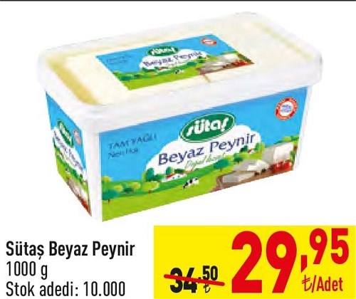 Sütaş Beyaz Peynir 1000 g image