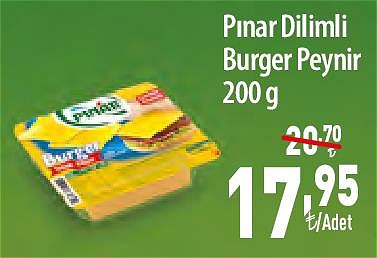 Pınar Dilimli Burger Peynir 200 g image