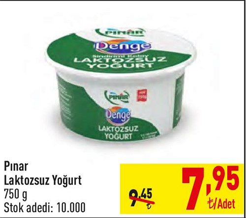 Pınar Laktozsuz Yoğurt 750 g image