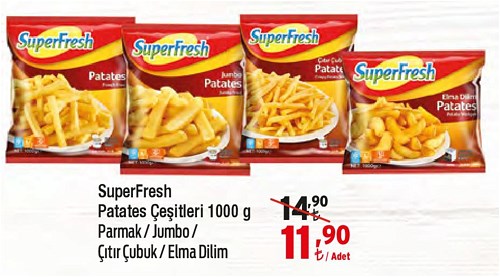 SuperFresh Patates Çeşitleri 1000 g image