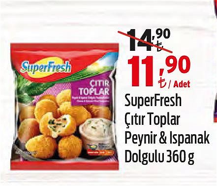 SuperFresh Çıtır Toplar Peynir & Ispanak Dolgulu 360 g image