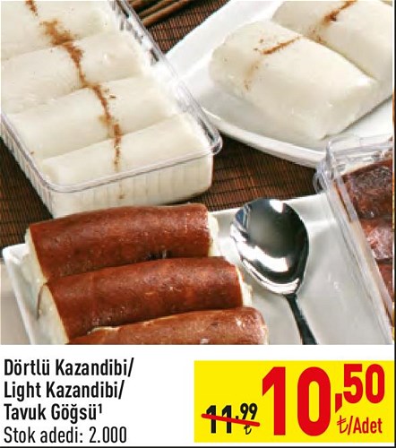 Dörtlü Kazandibi/Light Kazandibi/Tavuk Göğsü  image