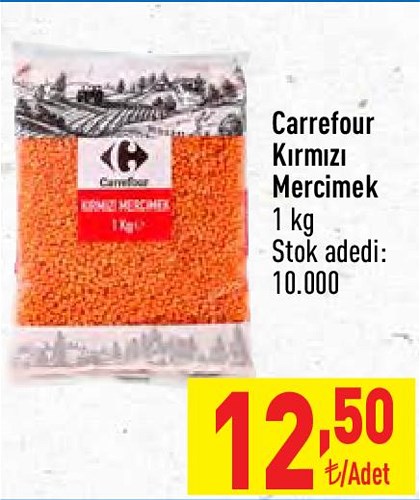 Carrefour Kırmızı Mercimek 1 kg image