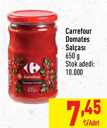 Carrefour Domates Salçası 650 g image