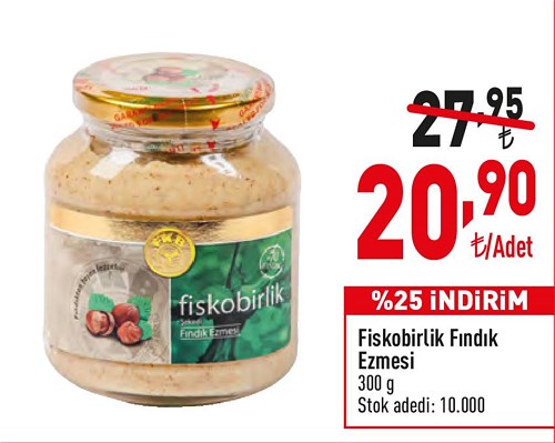 Fiskobirlik Fındık Ezmesi 300 g image