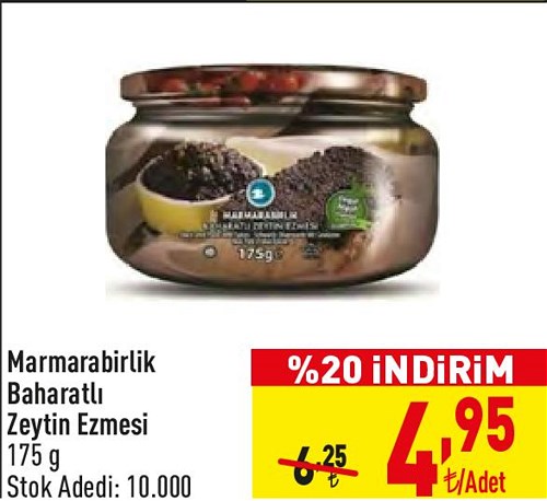 Marmarabirlik Baharatlı Zeytin Ezmesi 175 g image