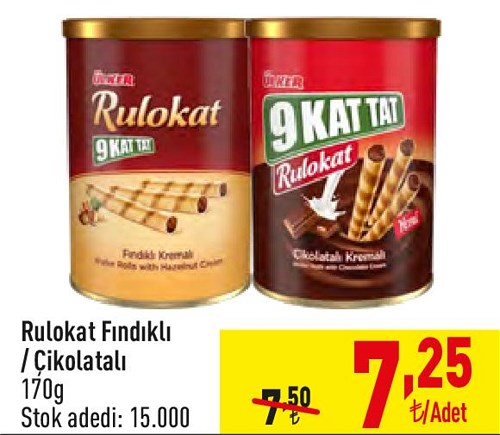 Rulokat Fındıklı / Çikolatalı 170g image