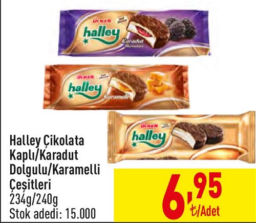 Halley Çikolata Kaplı/Karadut Dolgulu/Karamelli Çeşitleri 234g/240g image