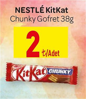 Nestle Kitkat Chunky Gofret 38g image